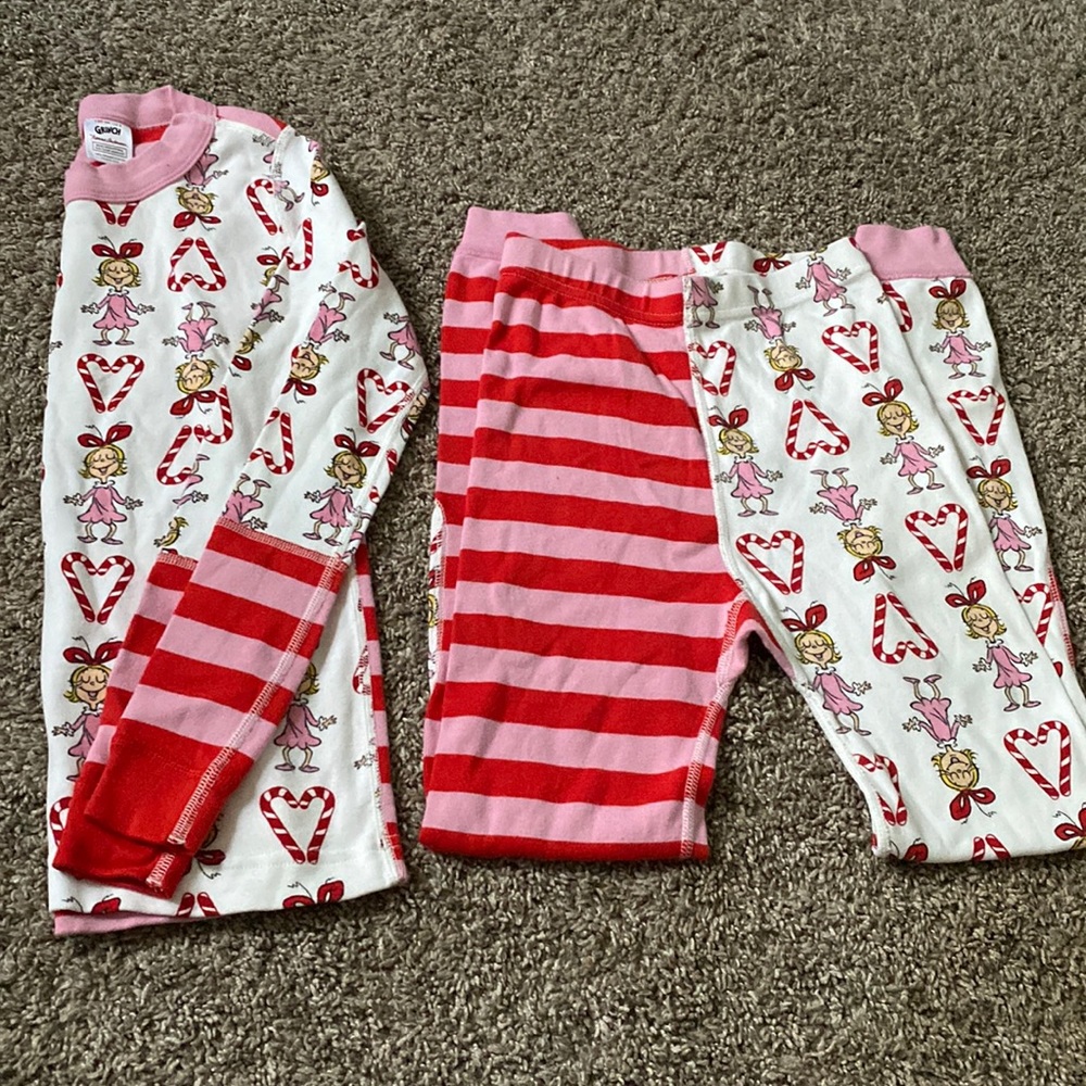 Cindy Lou Who Candy Cane pajamas.